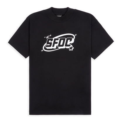 Turtle Neck Oversized T-Shirt with Reflective Design