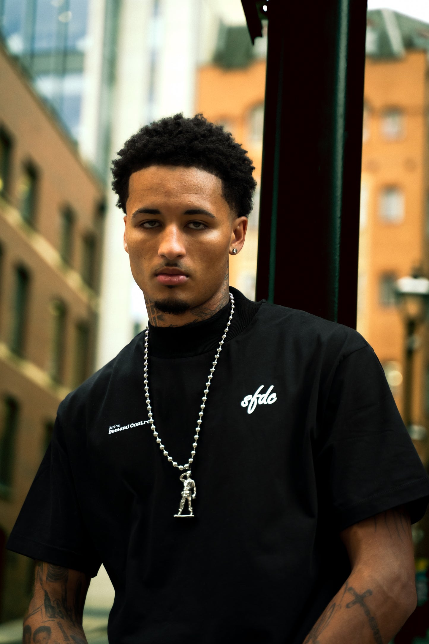 SFDC Oversized Turtle Neck Tee – “The World Is Yours”