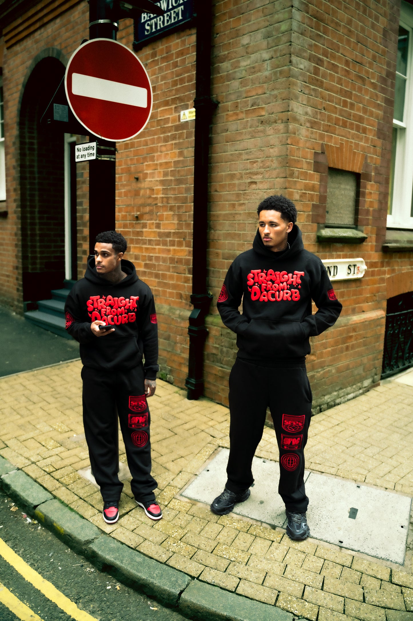 SFDC Black & Red Oversized Hoodie