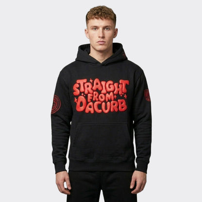 SFDC Black & Red Oversized Hoodie
