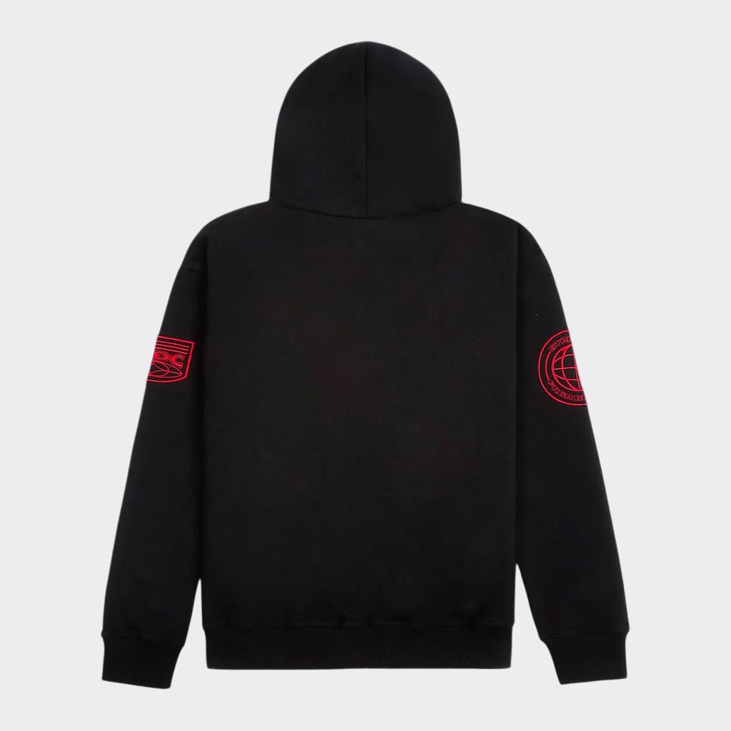 SFDC Black & Red Oversized Hoodie