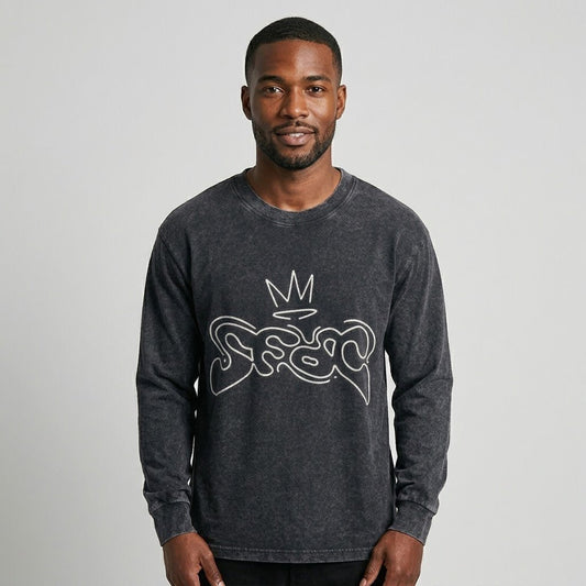 SFDC Long Sleeve T-Shirt – Washed Black