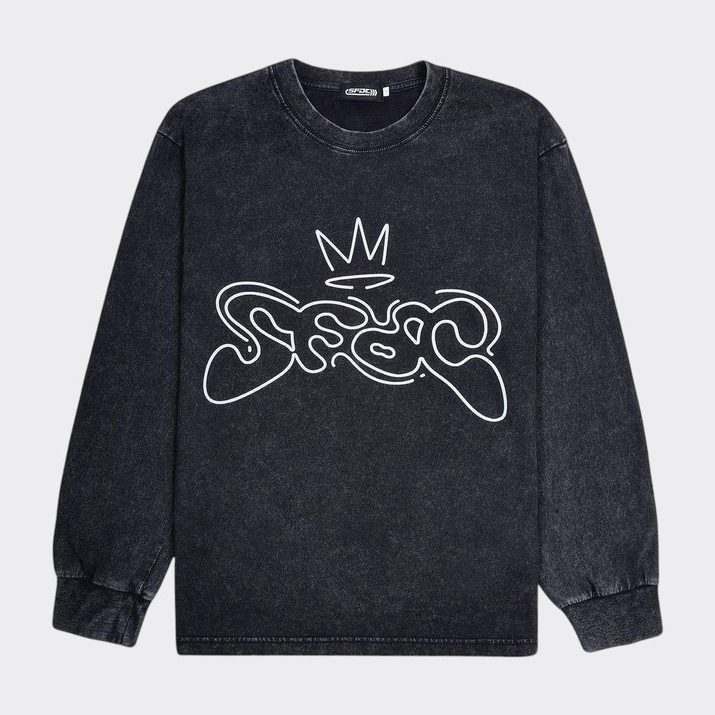 SFDC Long Sleeve T-Shirt – Washed Black