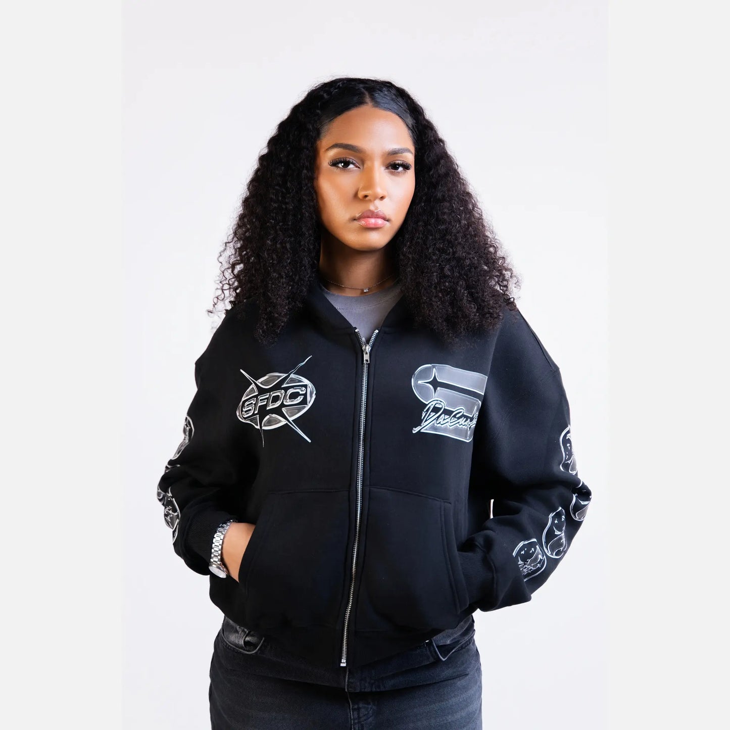SFDC Cyber Metallic Zip-Hoodie