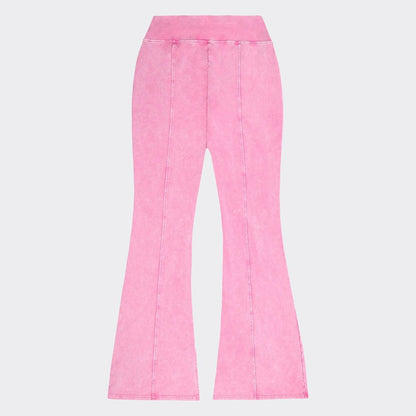 SFDC Women’s Flared Track Bottoms – Pink Wash